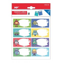 MP αυτοκόλλητες ετικέτες τετραδίων PN125-80, 65x32mm, 8 σχέδια, 16τμχ Γραφική Ύλη
