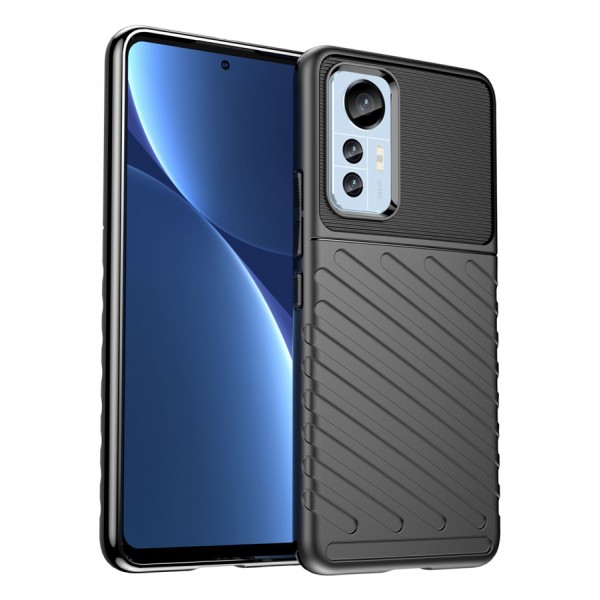 POWERTECH Θήκη Thunder MOB-1757 για Xiaomi 12/12X, μαύρη Θήκες