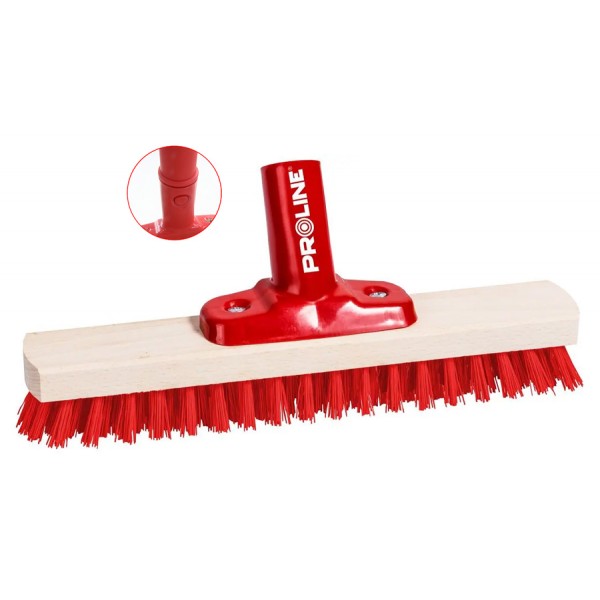 PROLINE ξύλινη σκούπα 14306 με συνθετική τρίχα 3cm, click system, 30cm Είδη Παντοπωλείου