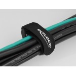 DELOCK ιμάντες τύπου velcro 19531, 190 x 25mm, μαύρος, 5τμχ Τακτοποίηση Καλωδίων