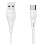 CELEBRAT καλώδιο USB-C σε USB CB-18T, 3A, 480Mbps, 1m, λευκό USB-C (Type-C)