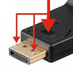 GOOBAY καλώδιο DisplayPort σε VGA 60606, 0.15m, μαύρο Εικόνα