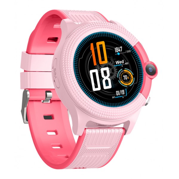 INTIME GPS smartwatch για παιδιά IT-053, 1.28", camera, 4G, IPX7, ροζ GPS Tracker