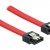 DELOCK καλώδιο SATA 82677, 6 Gb/s, 50cm, κόκκινο