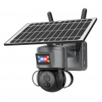 SECTEC smart ηλιακή κάμερα ST-S528M-4G-3MASR με προβολείς, 3MP, 4G, PTZ Smart Κάμερες