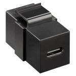 GOOBAY keystone module USB-C 3.2 Gen 2 61261, θηλυκό σε θηλυκό, μαύρο Καμπίνες - Rack GOOBAY keystone module USB-C 3.2 Gen 2 61261, θηλυκό σε θηλυκό, μαύρο Καμπίνες - Rack