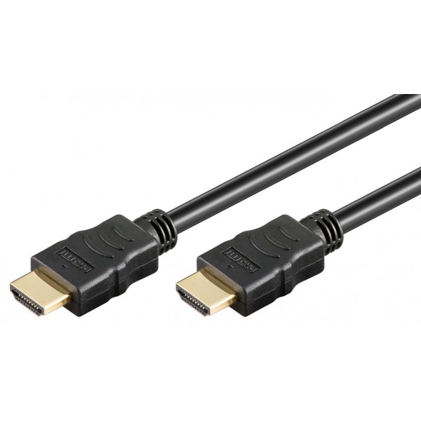 GOOBAY καλώδιο HDMI 2.0 με Ethernet 61150, 10.2Gbit/s, 4K, 1m, μαύρο Εικόνα