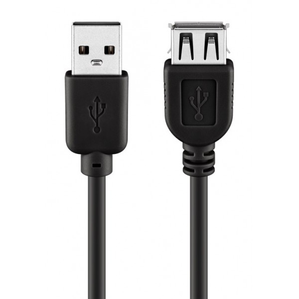 GOOBAY καλώδιο προέκτασης USB 93600, αρσενικό σε θηλυκό, 3m, μαύρο USB