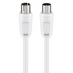 GOOBAY καλώδιο κεραίας αρσενικό σε θηλυκό 11514, <70 dB, CCS, 10m, λευκό RF (Κεραίας)