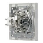 SCHNEIDER ELECTRIC επιτοίχια πρίζα δικτύου RJ45 & RJ12 Asfora EPH4900121 Ηλεκτρολογικός εξοπλισμός