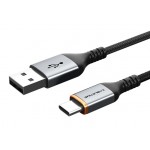 CABLETIME καλώδιο USB σε USB-C CT-AMCM3A, 3A, 1m, μαύρο USB-C (Type-C)
