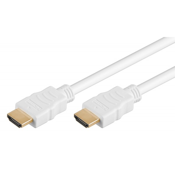 GOOBAY καλώδιο HDMI 2.0 με Ethernet 61020, 18Gbit/s, 4K, 2m, λευκό Εικόνα