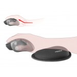 DELOCK στήριγμα καρπού για ποντίκι 12602, 25x115x165mm, μαύρο Mouse Pad