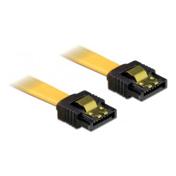 DELOCK καλώδιο SATA 82473, 3Gb/s, 30cm, κίτρινο Εσωτερικά PC