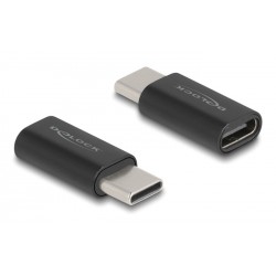 DELOCK αντάπτορας USB-C 60034, αρσενικό σε θηλυκό, 10Gbps, μαύρος USB-C (Type-C)