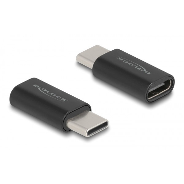 DELOCK αντάπτορας USB-C 60034, αρσενικό σε θηλυκό, 10Gbps, μαύρος USB-C (Type-C)