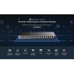TP-LINK JetStream switch TL-SG2016P, 16-Port Gigabit, 8x PoE+, Ver. 1.0 Switches