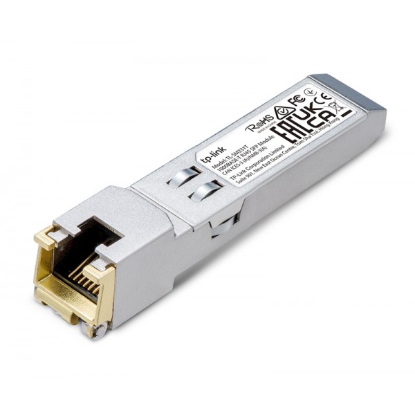 TP-LINK 1000BASE-T RJ45 SFP Module TL-SM331T, έως 100m, Ver. 1.0 Δικτυακά Παρελκόμενα