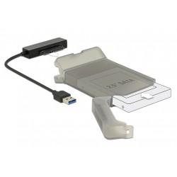DELOCK αντάπτορας USB σε SATA 62742 με θήκη για 2.5" HDD/SSD, 6Gbps Θήκες & Trays Σκληρών Δίσκων
