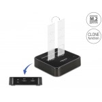 DELOCK docking station 64178, clone function, 2x M.2 SSD, 6Gbps, μαύρο Θήκες & Trays Σκληρών Δίσκων