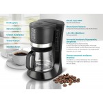 BRUNO καφετιέρα φίλτρου BRN-0086, 680W, έως 12 φλυτζάνια, 1.2L, μαύρη Μηχανές Καφέ