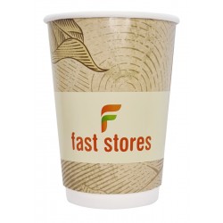 FAST STORES χάρτινα ποτήρια καφέ, 8oz, χωρίς καπάκι, 20τμχ Είδη Παντοπωλείου