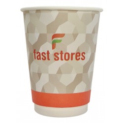 FAST STORES χάρτινα ποτήρια καφέ, 16oz, χωρίς καπάκι, 20τμχ Είδη Παντοπωλείου