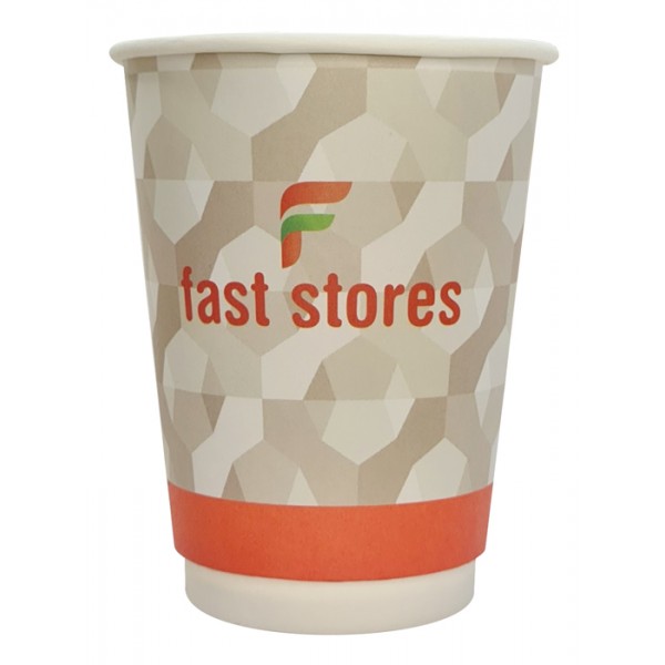 FAST STORES χάρτινα ποτήρια καφέ, 16oz, χωρίς καπάκι, 20τμχ Είδη Παντοπωλείου