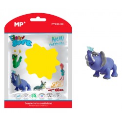 MP πλαστελίνη PY034-03, χωρίς γλουτένη, 60γρ, κίτρινη Γραφική Ύλη