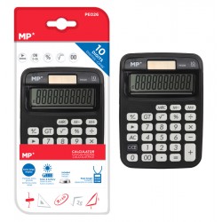 MP αριθμομηχανή PE026, ηλιακό & μπαταρίες, 10 ψηφία, μαύρη Γραφική Ύλη
