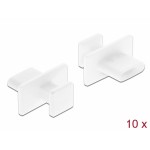 DELOCK κάλυμμα προστασίας για θύρα USB-C 64097 με λαβή, λευκό, 10τμχ USB-C (Type-C)