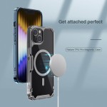 NILLKIN θήκη Nature Pro Magnetic για iPhone 14, μπλε & διάφανη Θήκες