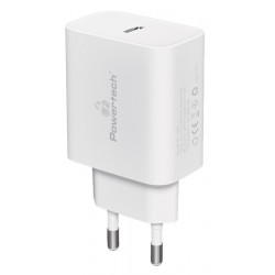 POWERTECH φορτιστής τοίχου PT-1043, USB-C, PD QC3.0, 30W, λευκός Φορτιστές Κινητών