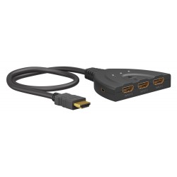 GOOBAY HDMI switch 58488, 3-in σε 1-out, 4K/60Hz, μαύρο KVM - Splitter - Switch