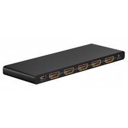 GOOBAY HDMI splitter 58483, 1-in σε 4-out, 4K/60Hz, μαύρο KVM - Splitter - Switch