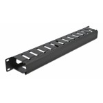 DELOCK cable management 66550 για rack 19"/1U, μαύρο Καμπίνες - Rack
