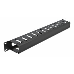 DELOCK cable management 66550 για rack 19"/1U, μαύρο Καμπίνες - Rack