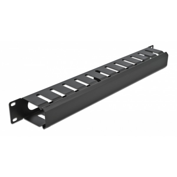 DELOCK cable management 66550 για rack 19"/1U, μαύρο Καμπίνες - Rack