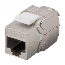 GOOBAY keystone module RJ45 CΑΤ 8.1 61129, STP, 2000 MHz, GHMT, ασημί Καμπίνες - Rack