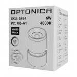 OPTONICA LED μαγνητικό φωτιστικό 5494, 6W, 4000K, μεταλλικό, μαύρο Φωτιστικά