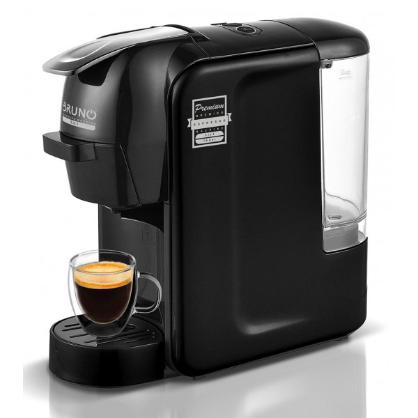 BRUNO καφετιέρα espresso 3 σε 1 BRN-0124, 1450W, 19 bar, μαύρη Μηχανές Καφέ
