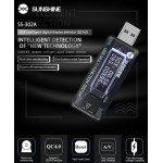 SUNSHINE USB tester φόρτισης SS-302A, V/A/Time/mAh Μηχανήματα - Πολύμετρα