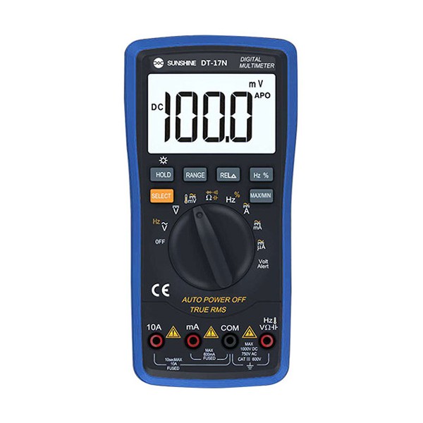 SUNSHINE ψηφιακό πολύμετρο DT-17N, AC 700V/DC 1000V, AC/DC 10A Μηχανήματα - Πολύμετρα