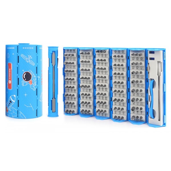 SUNSHINE σετ κατσαβιδιών ακριβείας SS-5120 με θήκη, μαγνητικό, 128τμχ Κατσαβίδια