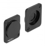 DELOCK κάλυμμα 86791 για D-Type υποδοχές, μεταλλικό, μαύρο Καμπίνες - Rack