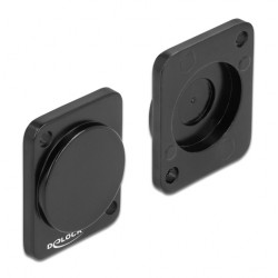 DELOCK κάλυμμα 86791 για D-Type υποδοχές, μεταλλικό, μαύρο Καμπίνες - Rack