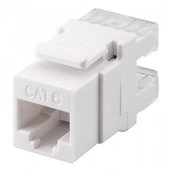 GOOBAY Keystone module RJ45 CAT 6 95740, UTP, 250MHz, λευκό Καμπίνες - Rack GOOBAY Keystone module RJ45 CAT 6 95740, UTP, 250MHz, λευκό Καμπίνες - Rack