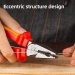 DELI πένσα ίσια ηλεκτρολόγου DL512007, μόνωση VDE 1000V, 18cm Πένσες