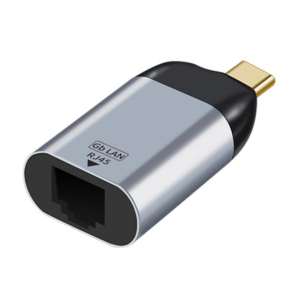 POWERTECH αντάπτορας USB-C σε RJ45 PTH-095, 1000Mbps, γκρι Κάρτες Δικτύου - USB Dongles