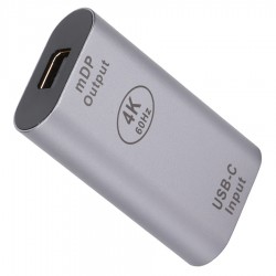 POWERTECH αντάπτορας USB-C σε Mini DisplayPort PTH-098, 4K/60Hz, γκρι USB-C (Type-C)